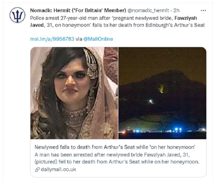 Newlywed bride dies in mysterious fall