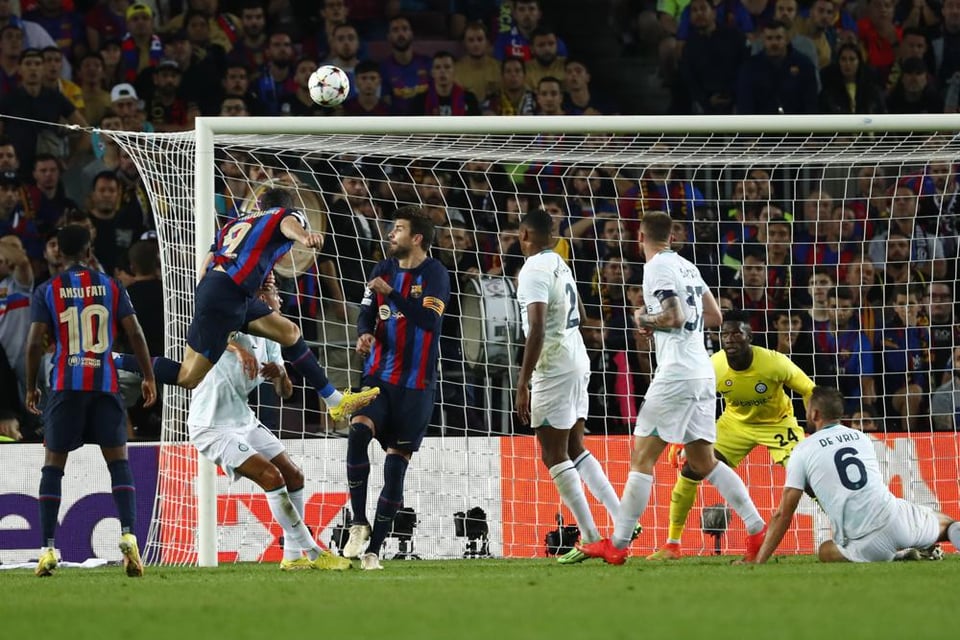 Barcelona vs Inter Milán: Lewandowsky el héroe del partido