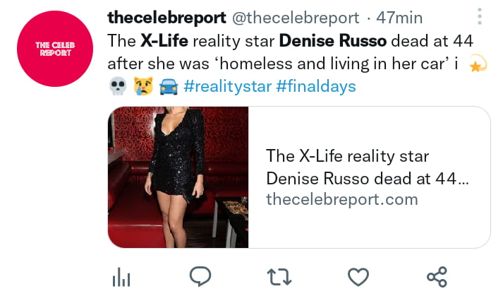 Muere estrella Denise Russo