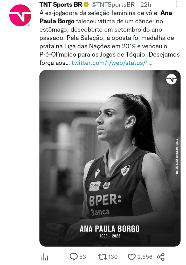 Lamentan el fallecimiento de la jugadora de voleibol