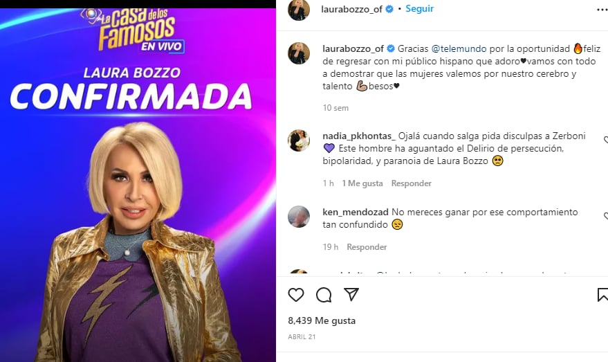 Lleva 8 semanas en La Casa de los Famosos