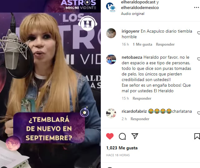 ¡Mhoni predice fuerte temblor!