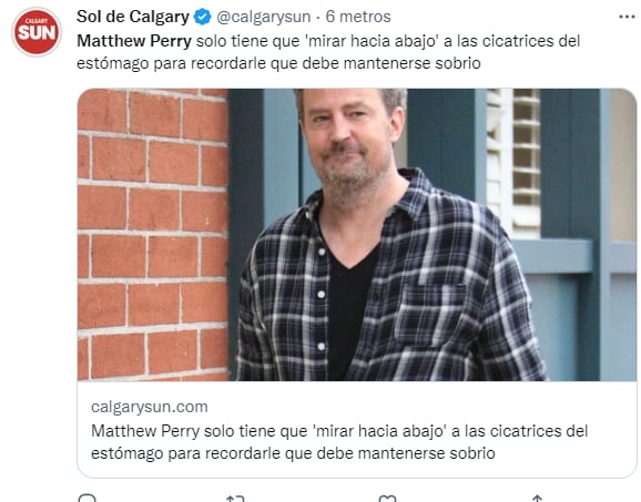 Matthew Perry: Durante ‘Friends’ estuvo en proceso de rehabilitación