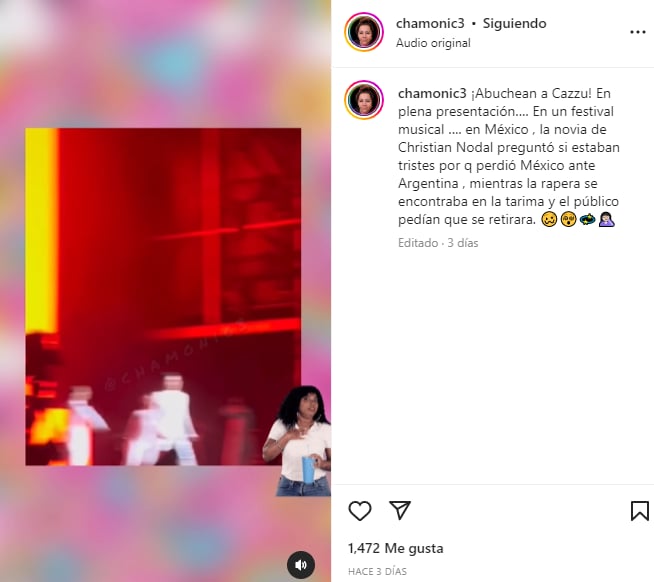 Cazzu burla afición mexicana: ¿Nodal se enojó?