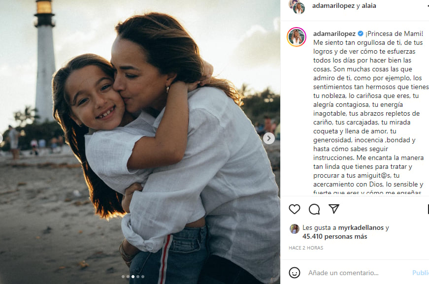 Adamari López mensaje hija: ¡Hermosas palabras!