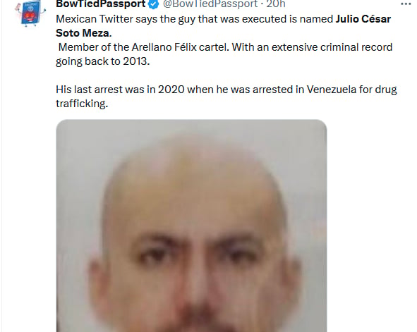 Narco asesinado en Ciudad de México: Muchos antecedentes penales