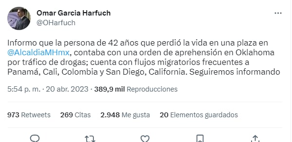 Narco asesinado en Ciudad de México: ¿Era de los Arellano Félix?