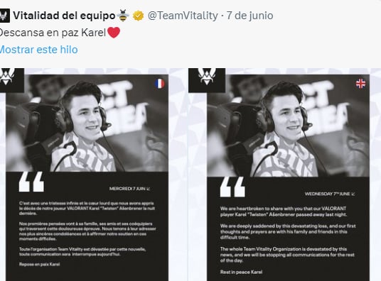 Muere Karel Asenbrener: Su gran camino en los eSports
