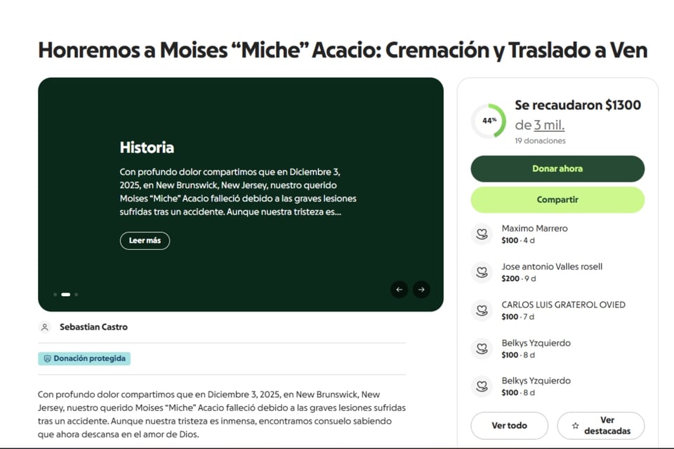 Fallecimiento ,accidente, Recaudan fondos MundoNOW