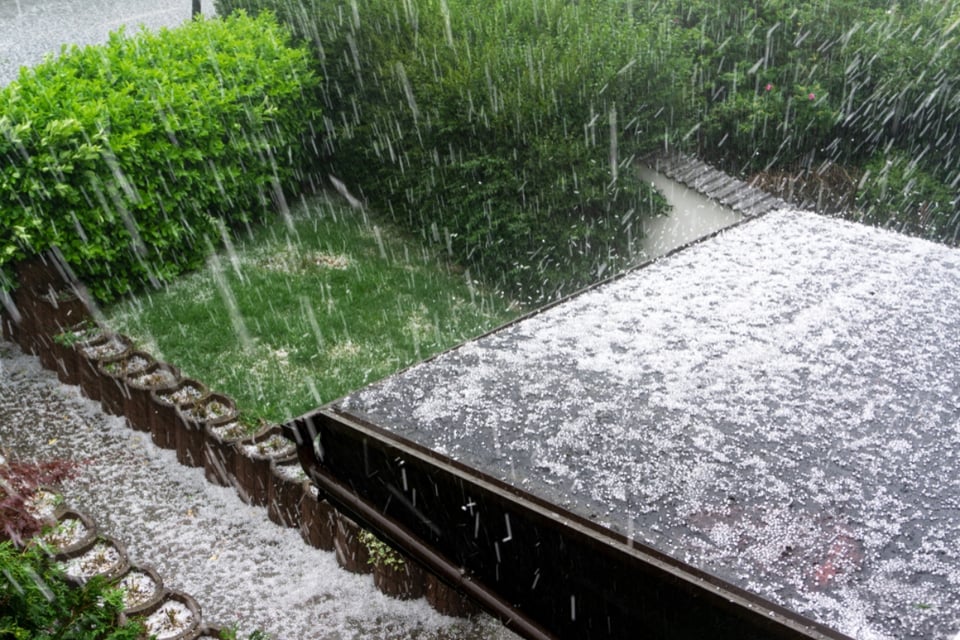 Alerta máxima por granizo gigante