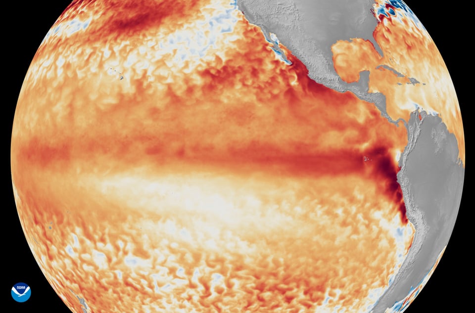 El Niño se fortalece en el Pacífico