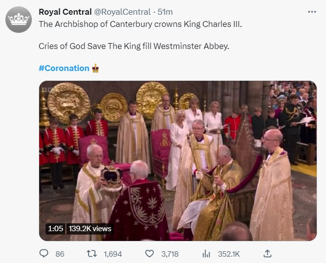 Coronación rey Carlos III: ¿Cómo se llevó a cabo la coronación?
