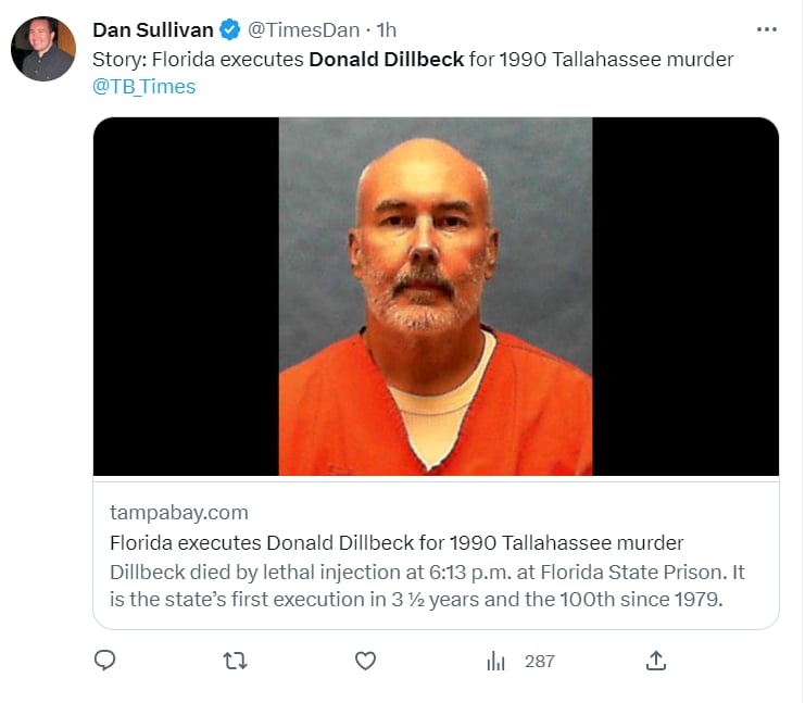 CONVICTED EXECUTED IN FLORIDA