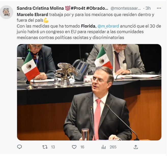 Marcelo Ebrard Ron DeSantis: What is migration policy about?