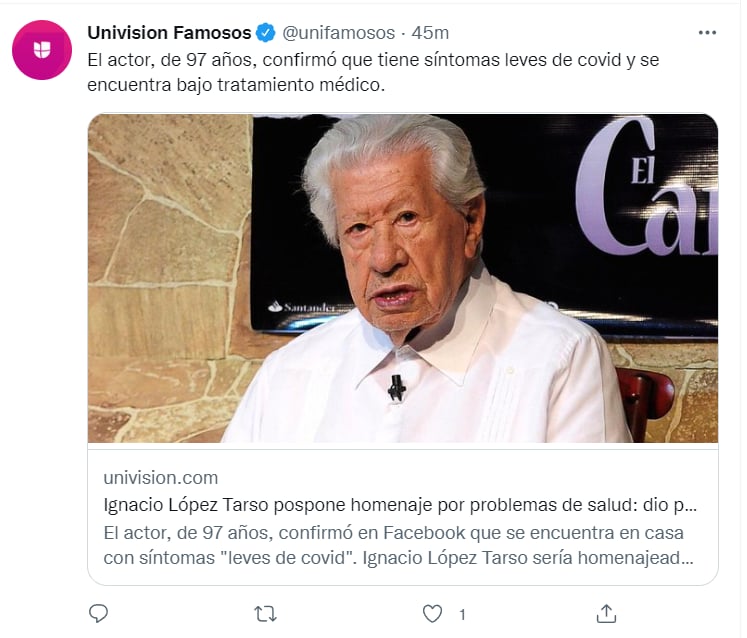 Ignacio López Tarso coronavirus: ¿Qué opinaron en redes sociales?
