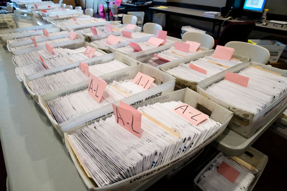 Election ballots deceased people