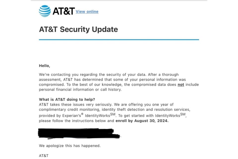 AT&T, filtración, datos personales, clientes, internet oscura, MundoNOW