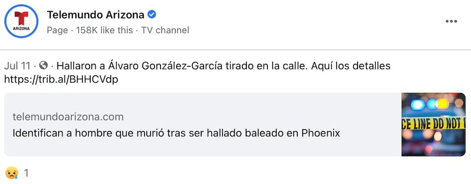 Álvaro González García es una víctima más de las armas