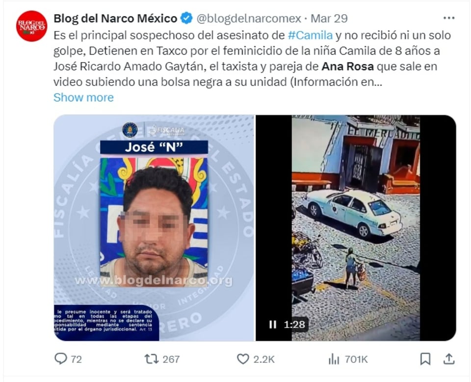 Ana Rosa murders Camila, couple, taxi driver, boyfriend, MundoNOW
