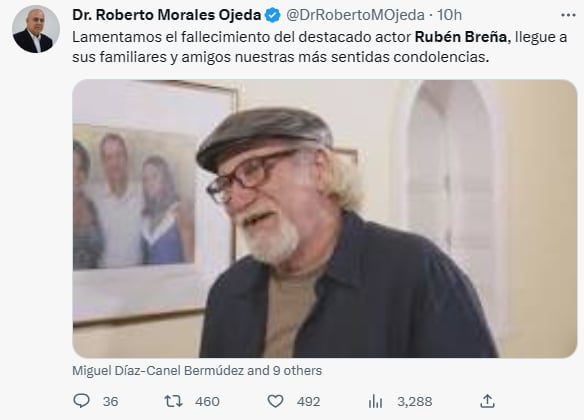 Muere actor Rubén Breña