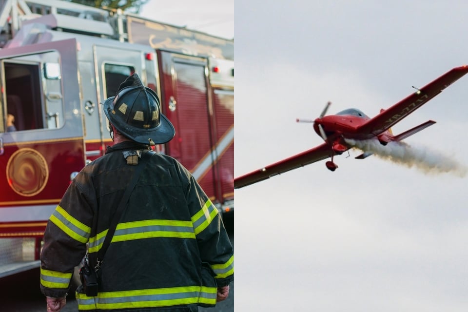 Accidente aéreo impacta a tres coches en Texas