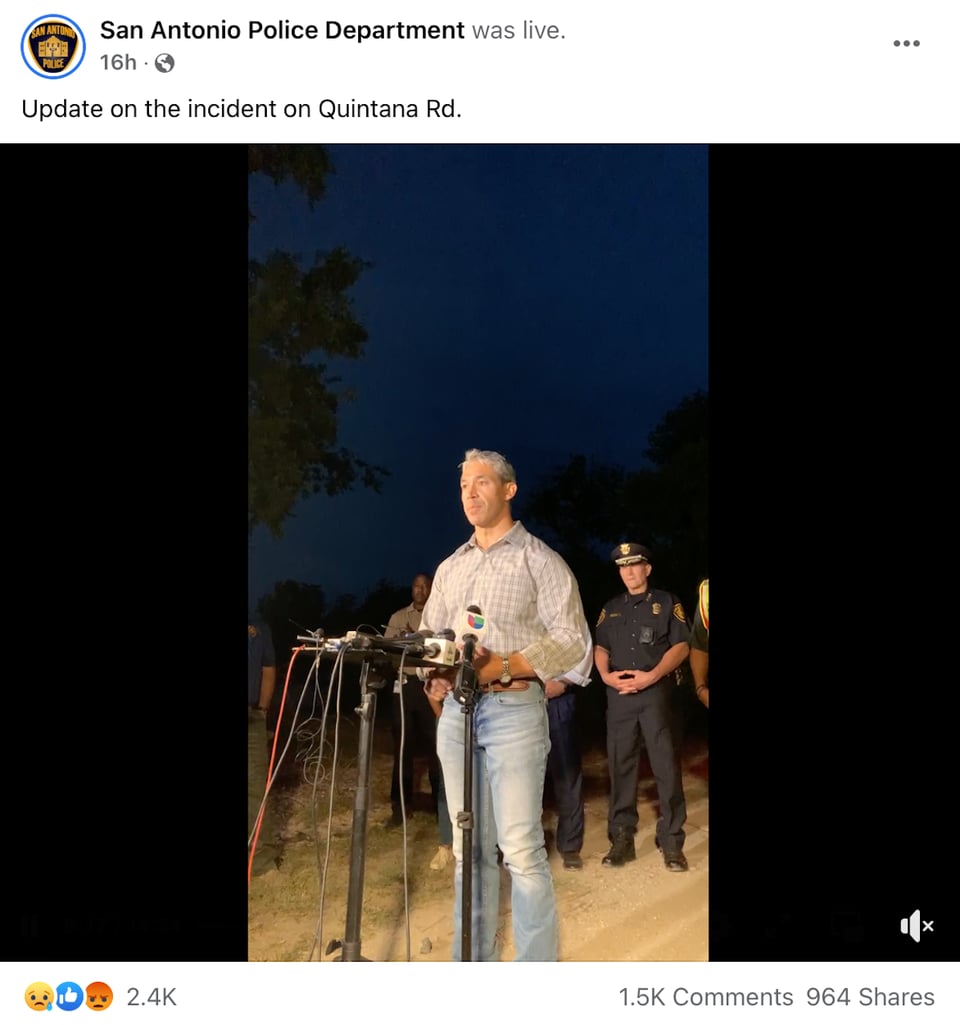 Bombero tragedia San Antonio: "Probablemente todos van a ser... prioridad uno"