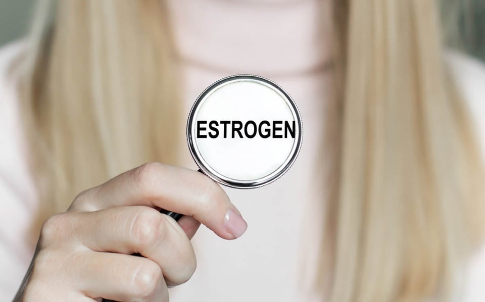 Estrógenos, hormonas, riesgos de cáncer de mama, lupa, salud, mujer