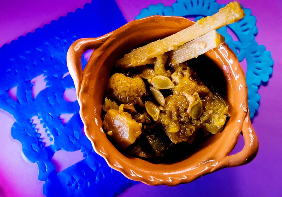 calabaza en tacha, México, dulces, pastel de calabaza, acción de gracias, feriado