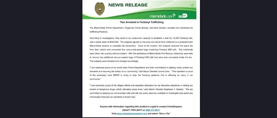 statement, authorities, arrest, bail, narcotic