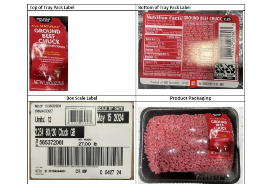 Walmart, Cargill Meat Solutions, Recall, United States, Pennsylvania