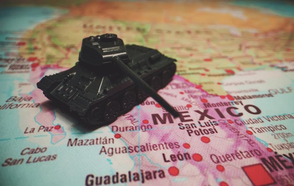 guerra contra las drogas en México, cartel, tráfico de drogas, México, mapa, ejército