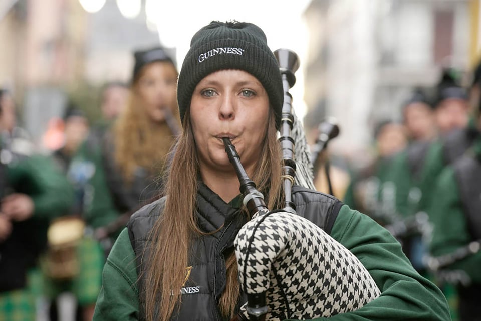 Irlandés, música tradicional, gaitas, desfile, fiesta, Tradiciones del Día de San Patricio 