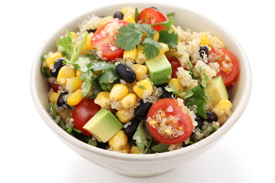 Quinoa and bean salad