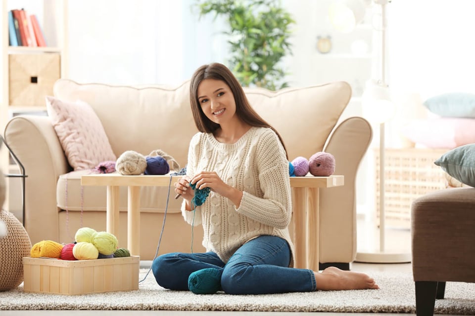 mujer, hogar, manualidades, punto, MundoNOW
