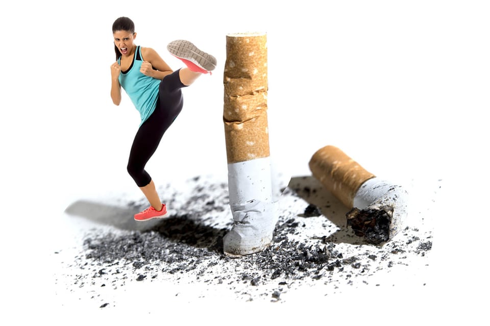 cómo dejar fumar, antitabaco, campaña publicitaria, concepto, mujer, MundoNOW
