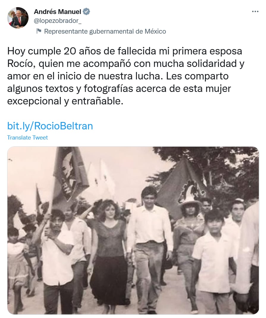 Luto AMLO esposa