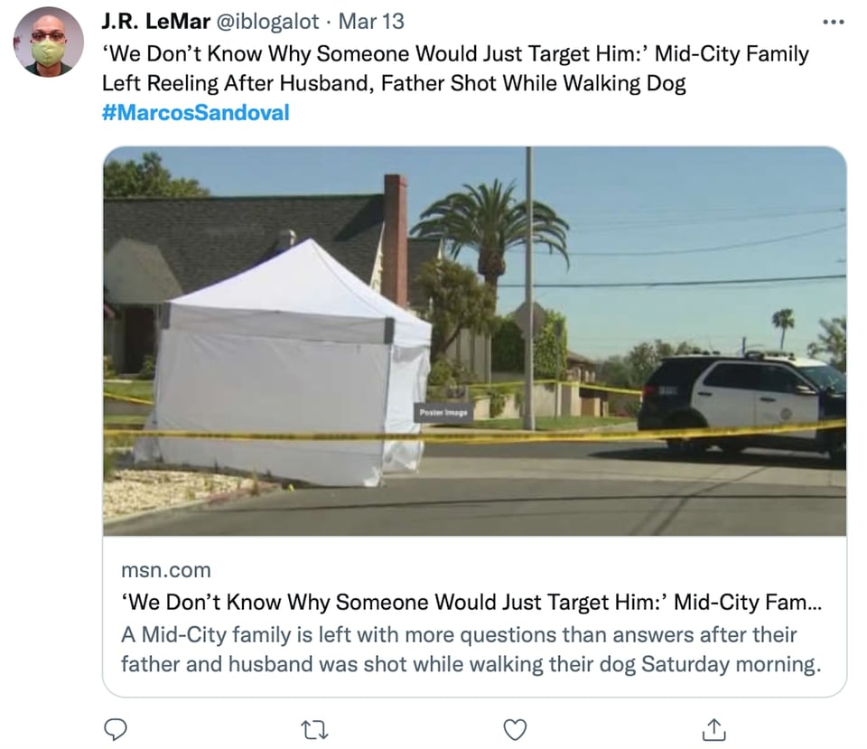 A neighbor finds the wounded Hispanic on the street