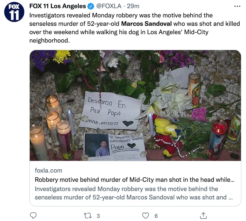 Was "brutally murdered"