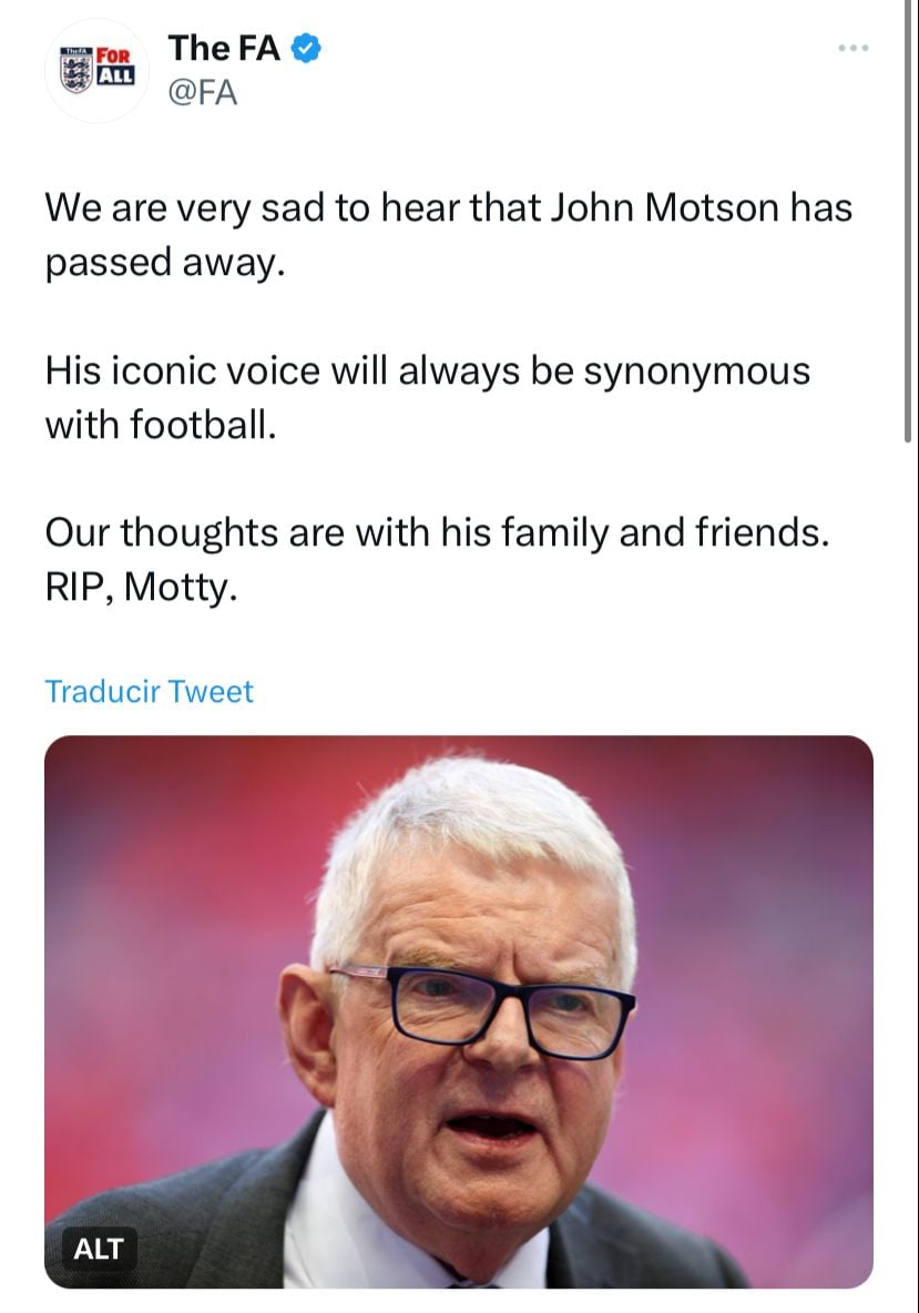 ¿Quién era John Motson?