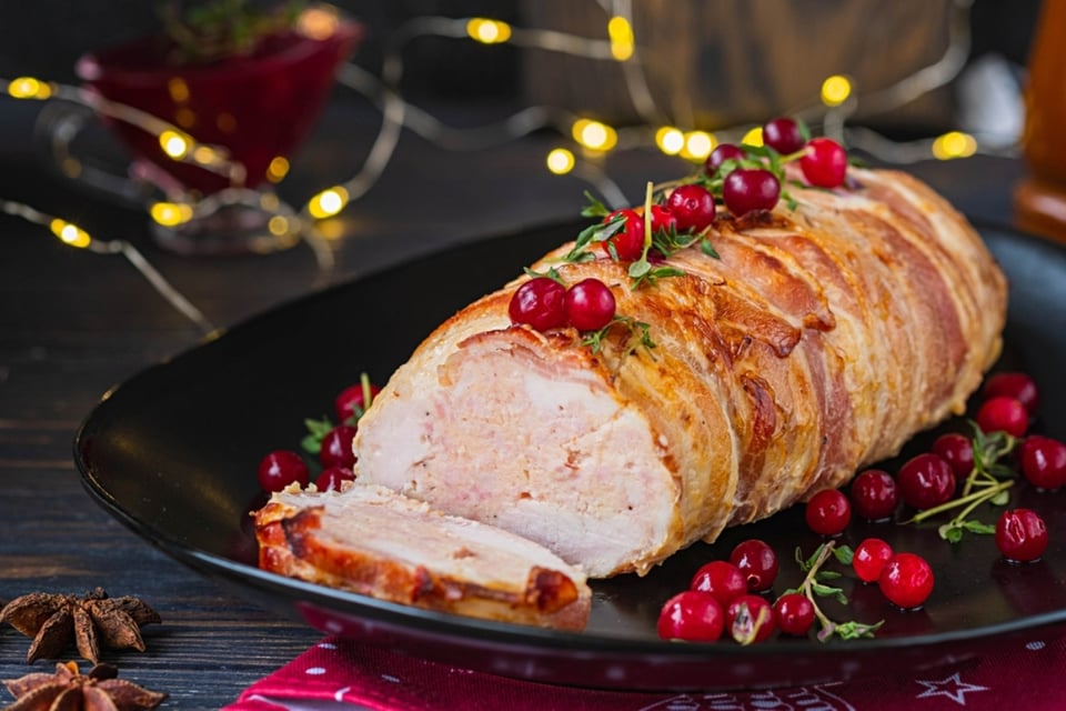 Rollo de pavo, una excelente opción para las fiestas