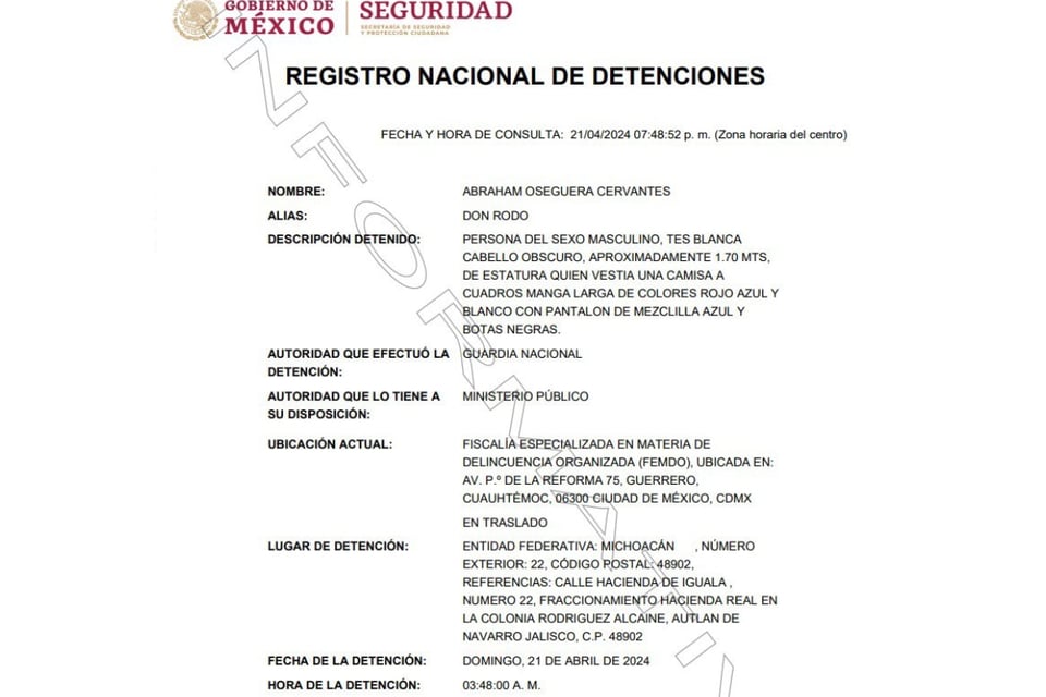 Abraham Oseguera 'Don Rodo', CJNG, El Mencho, Mexico, Jalisco