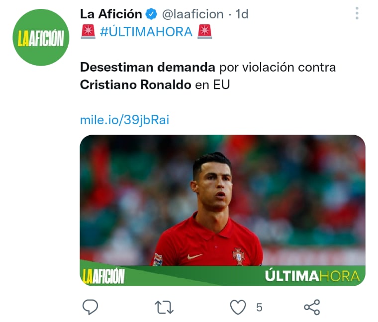 Cristiano Ronaldo demanda