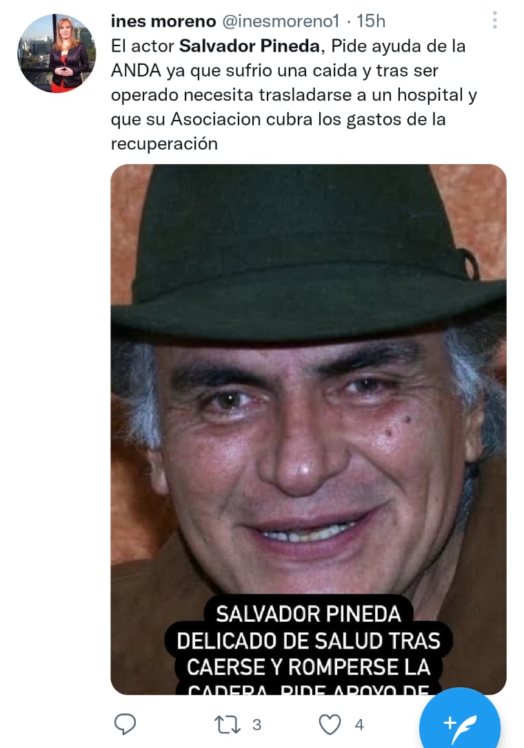 Salvador pineda sufre accidente