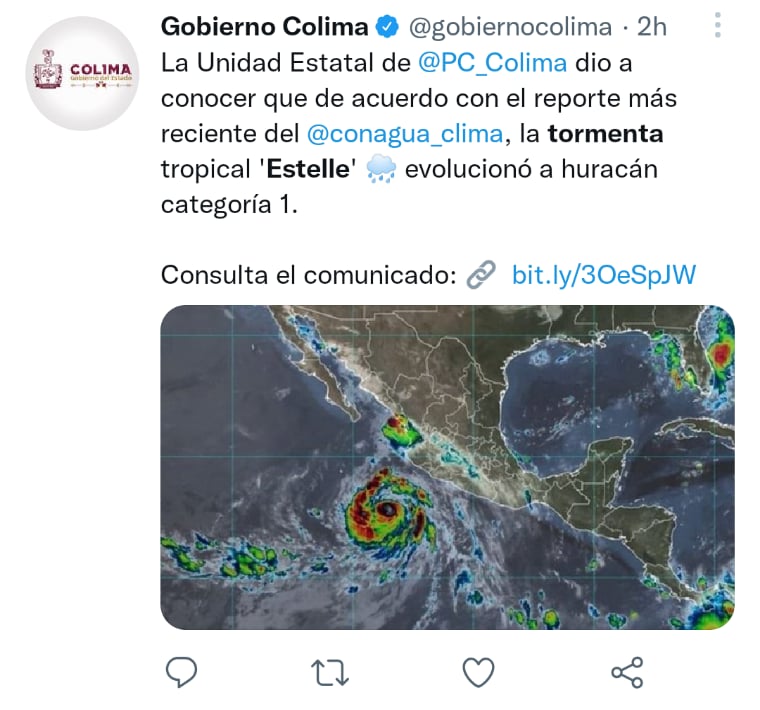 Tormenta Estelle impactará México