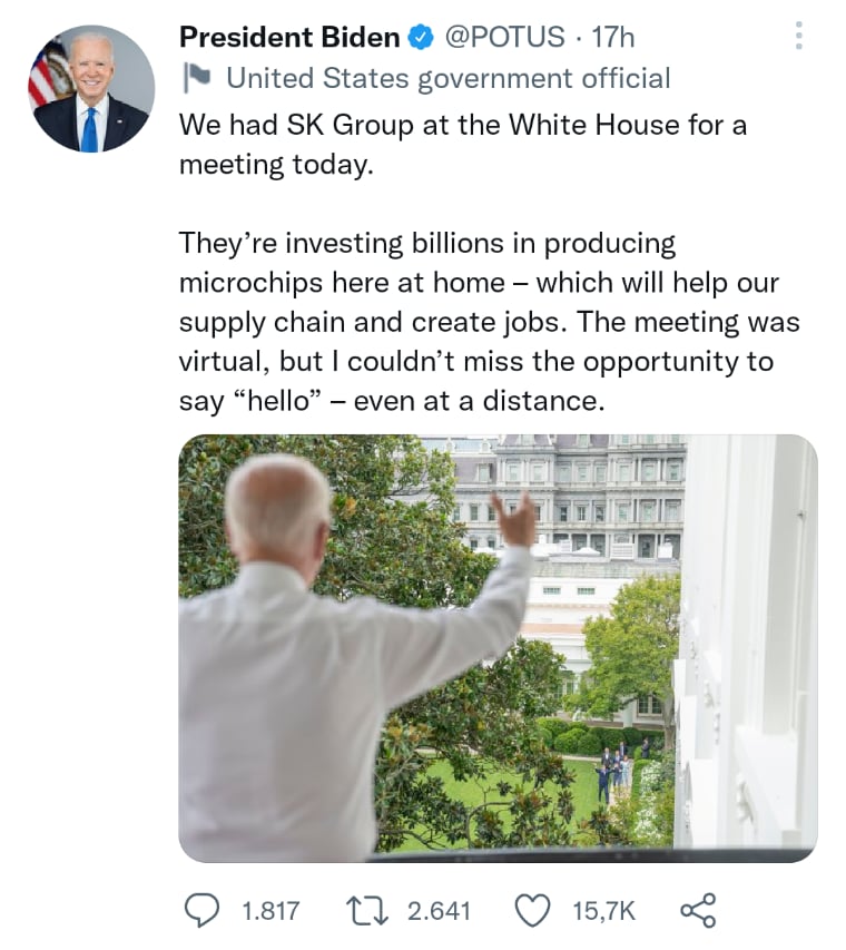 Biden se recupera Covid