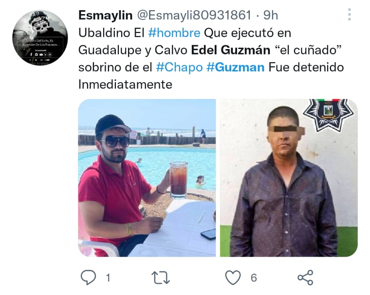 Edel Guzmán sobrino Chapo