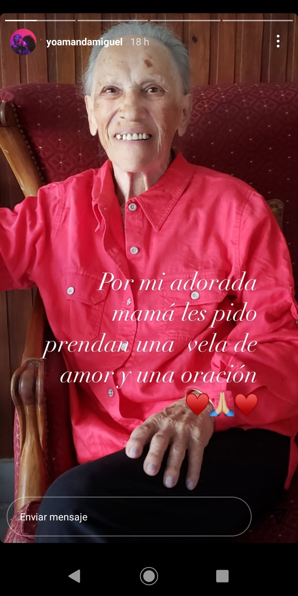 Amanda Miguel de luto