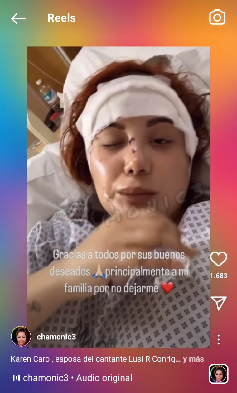 La esposa del cantante de regional mexicano se está recuperando favorablemente