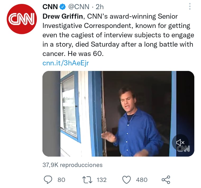 Muere periodista Drew Griffin