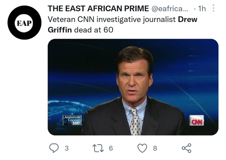 Recuerdan con cariño a Drew Griffin